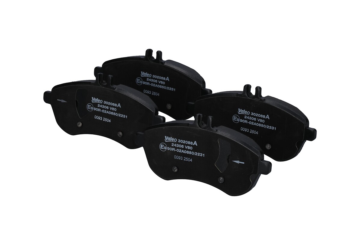 Jeu de 4 plaquettes de frein VALEO ref. 302088A
